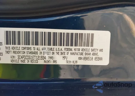 2014 Dodge Journey Limited из США, поврежденный, VIN 3C4PDCDG1ET121934